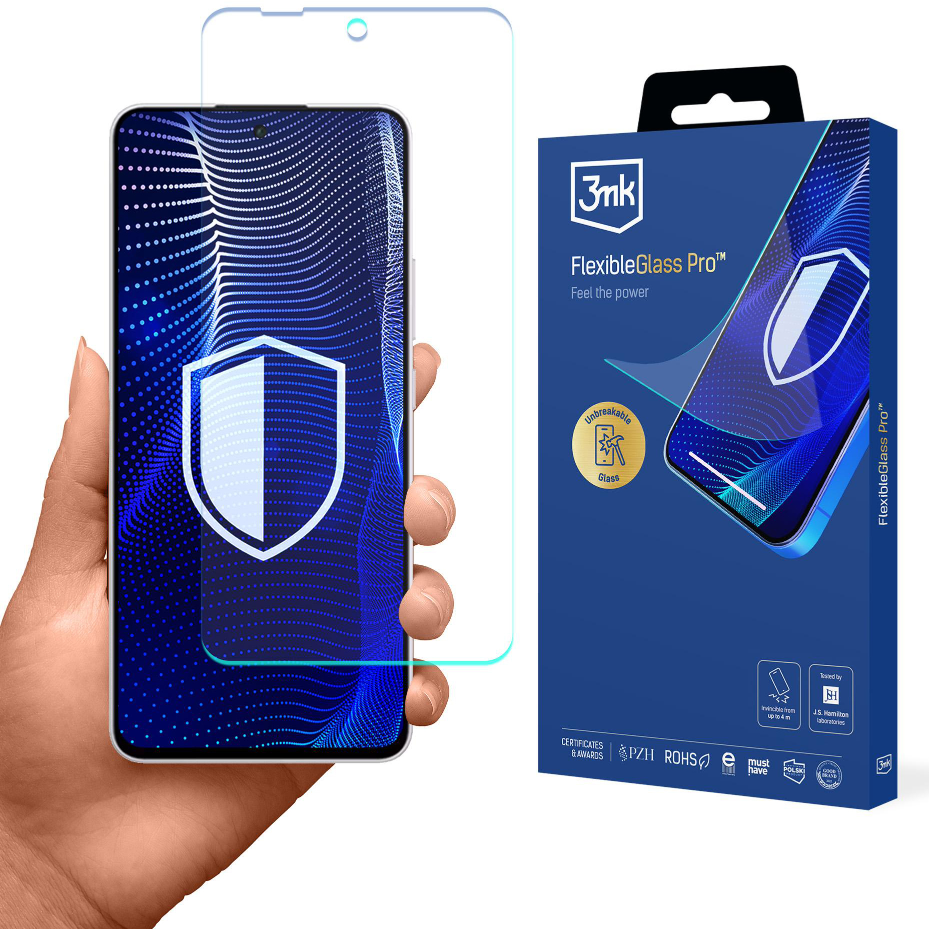 Szkło ochronne 3mk FlexibleGlass Pro do Oppo Reno 13 F, przezroczyste